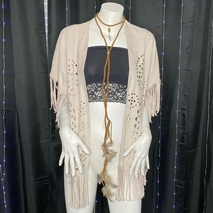 Hollister Suede Cardigan